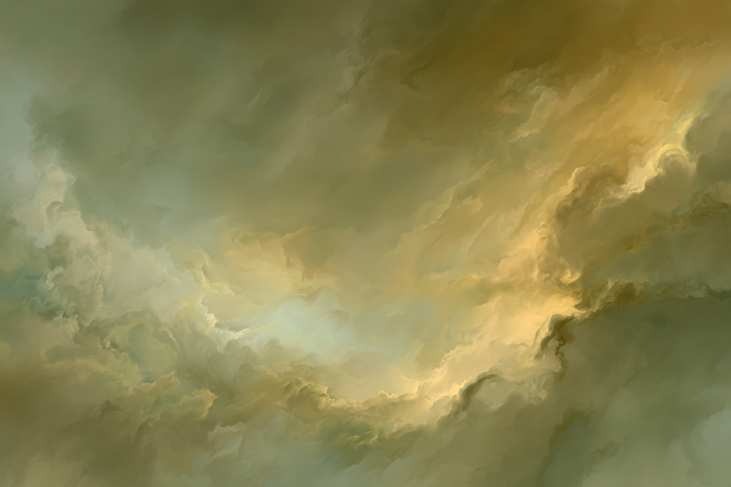 Atemberaubender Wolkentanz In Grün Und Gold | Himmel und Wolken | Natur