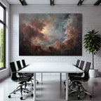 Dramatischer Himmel Mit Turbulenten Wolken Und Lichtspiel