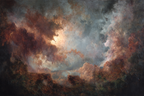 Dramatischer Himmel Mit Turbulenten Wolken Und Lichtspiel | Himmel und Wolken | Natur
