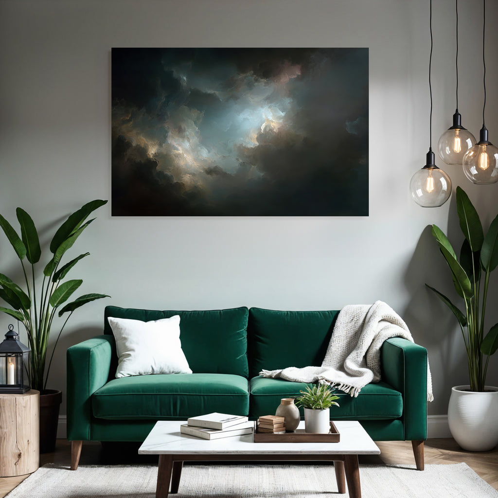 Dramatischer Himmel Mit Vielfältigen Wolkenformationen