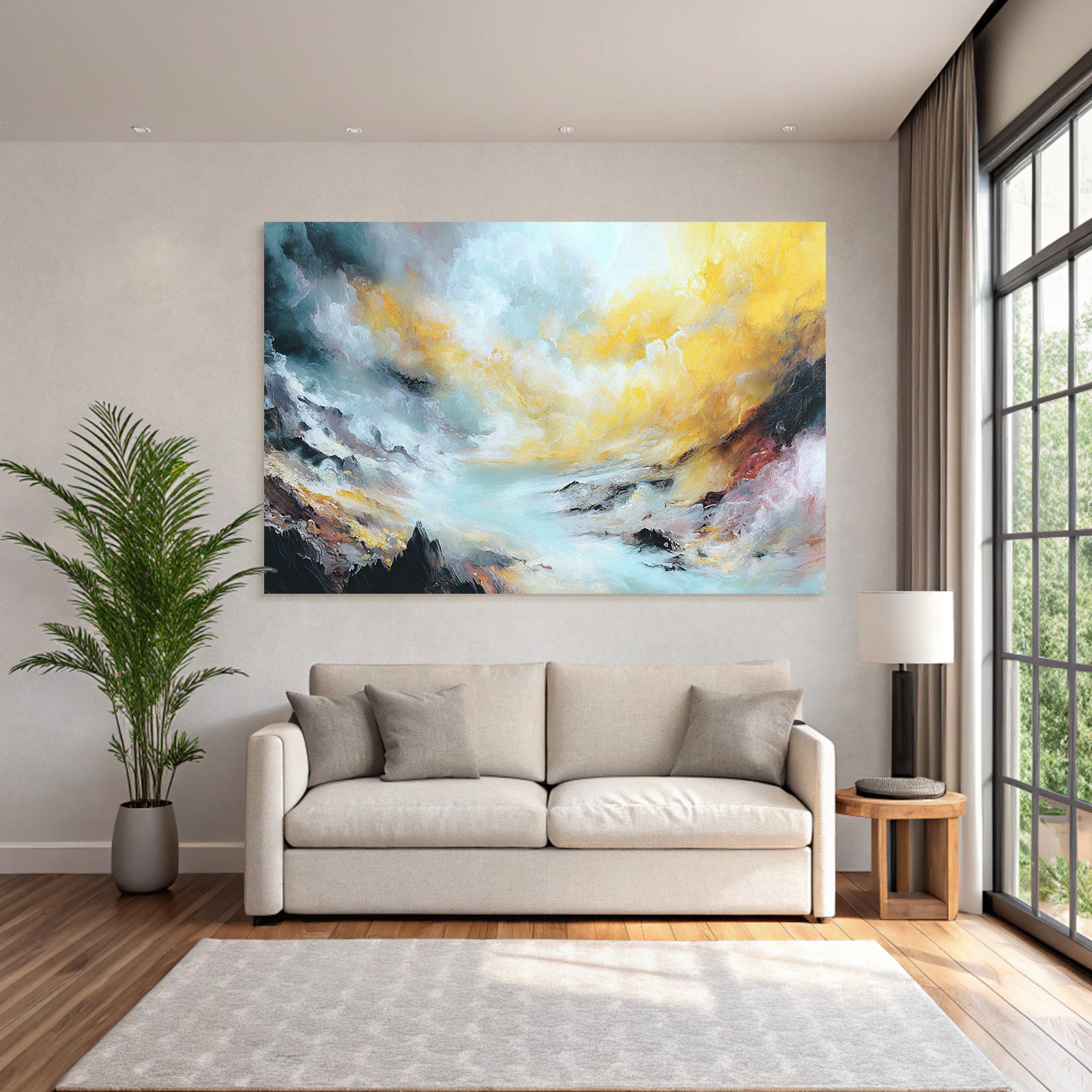 Dramatischer Himmel Und Wirbelnde Texturen