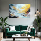 Dramatischer Himmel Und Wirbelnde Texturen