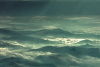 Stilisiertes Meerwogen Dramatisches Spiel Des Lichts | Himmel und Wolken | Natur