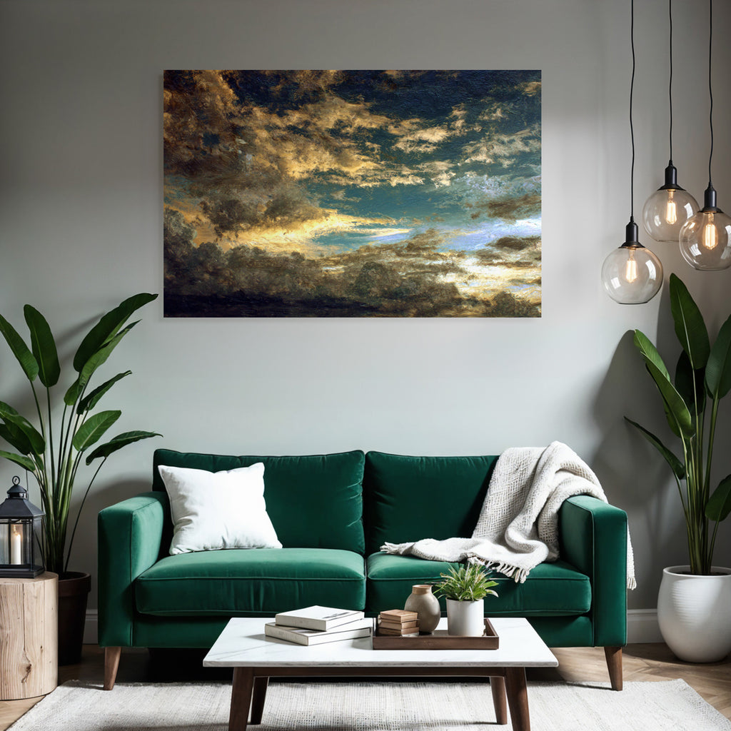 Stimmungsvolle Wolkenlandschaft Beim Sonnenaufgang