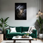 Dramatische Wolkenformation Mit Blitz