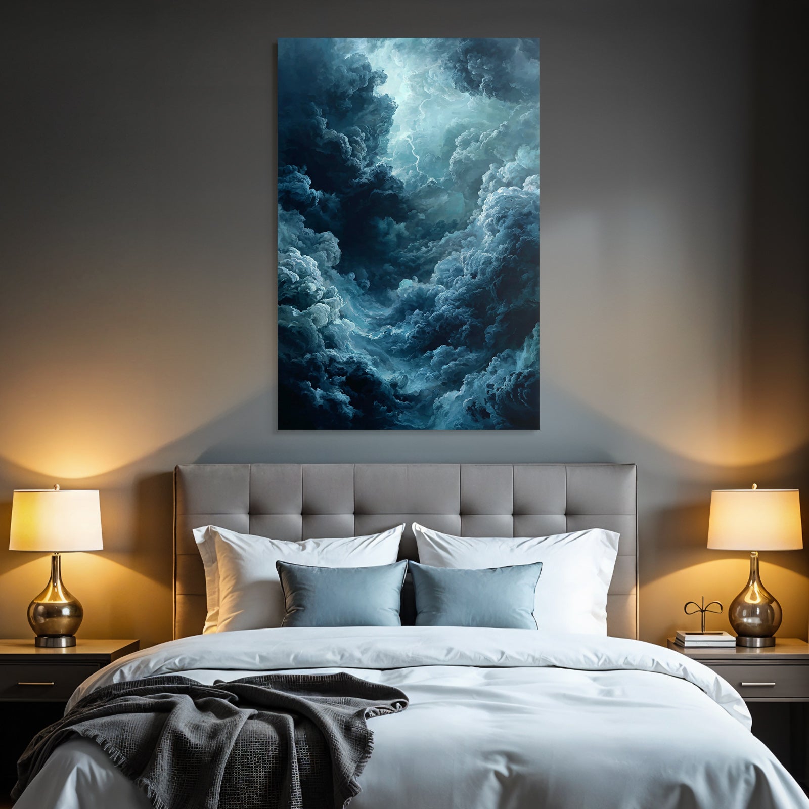 Dramatischer Sturmhimmel Mit Turbulenten Wolken