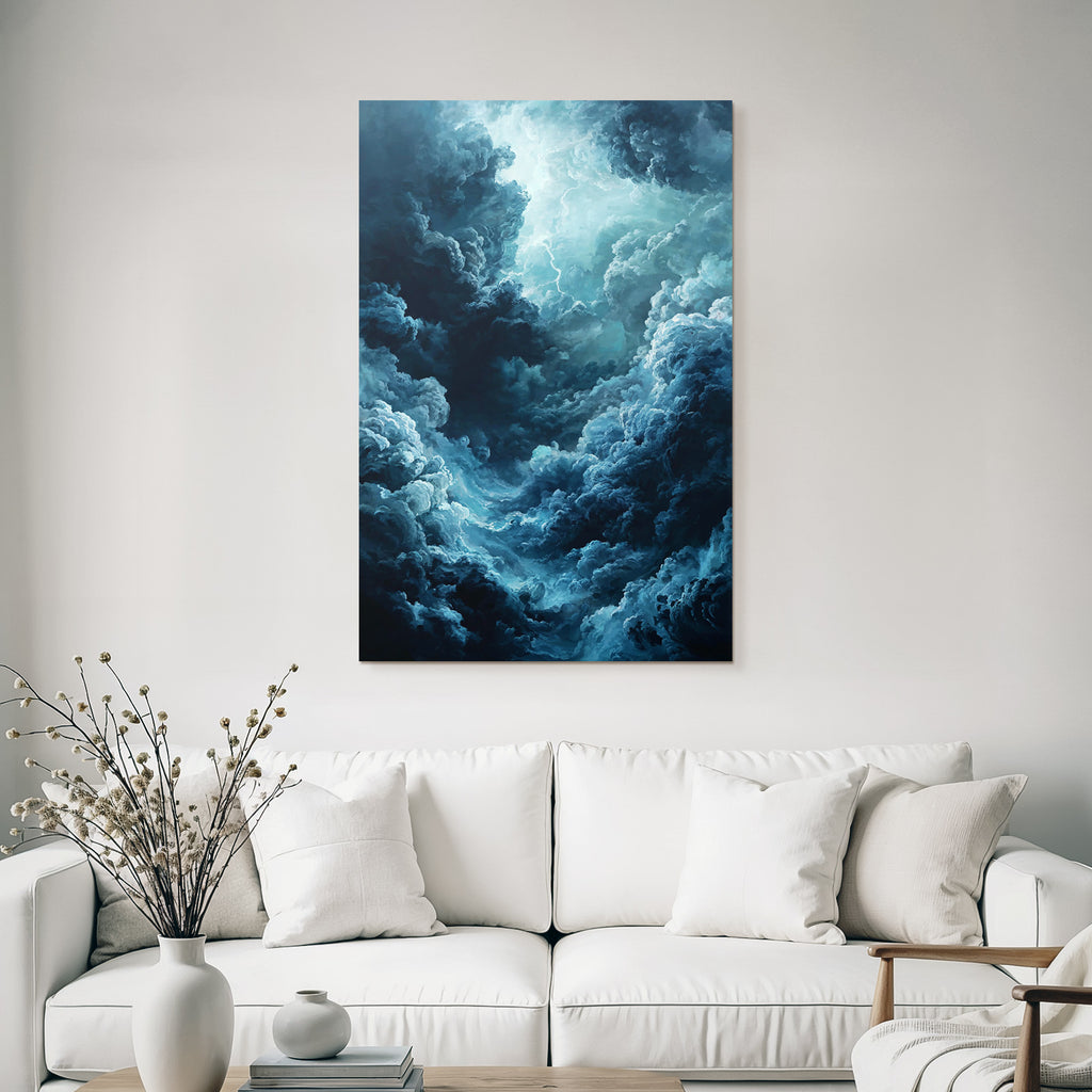 Dramatischer Sturmhimmel Mit Turbulenten Wolken