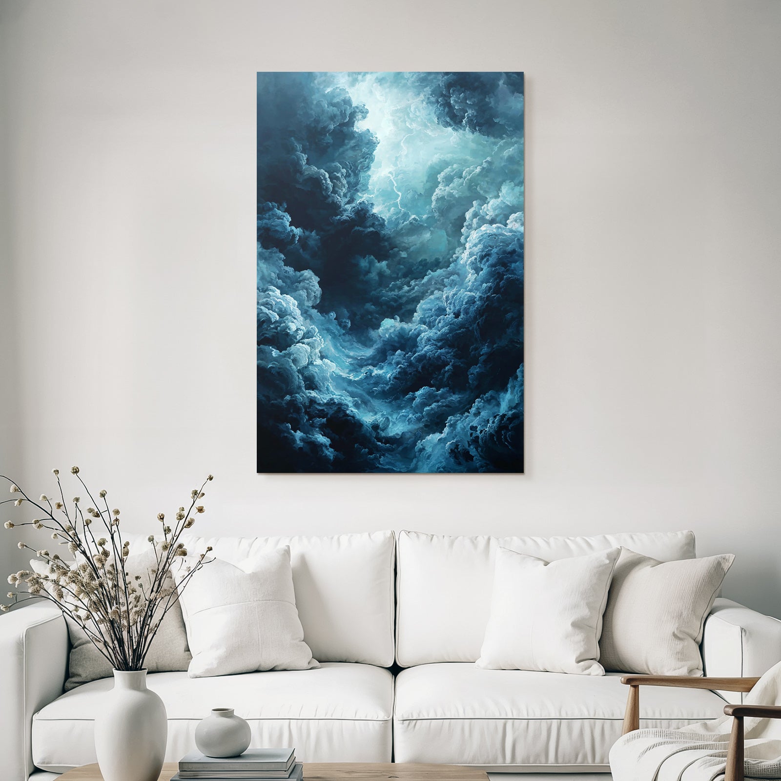 Dramatischer Sturmhimmel Mit Turbulenten Wolken