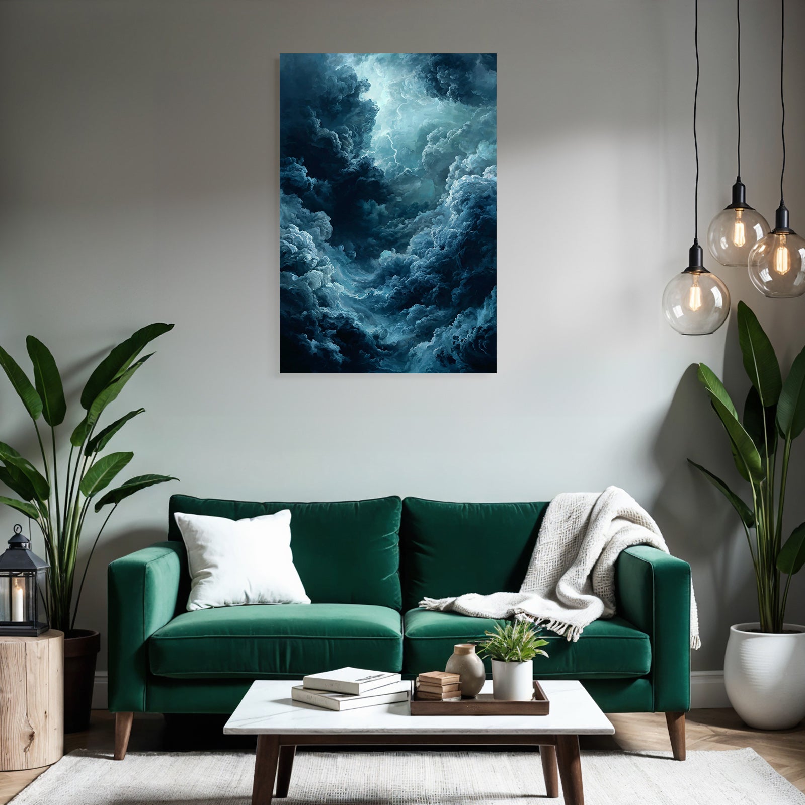 Dramatischer Sturmhimmel Mit Turbulenten Wolken