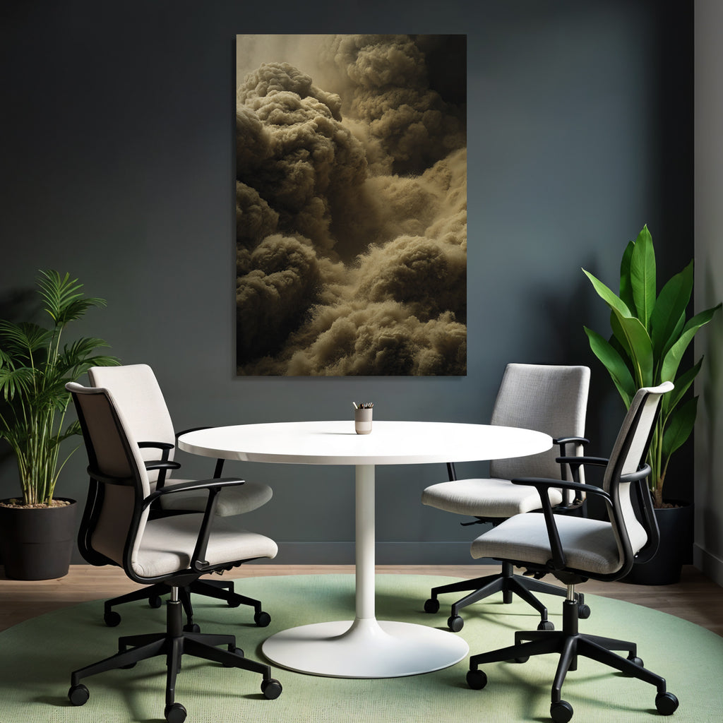 Staubwolke Mit Turbulenter Bewegung