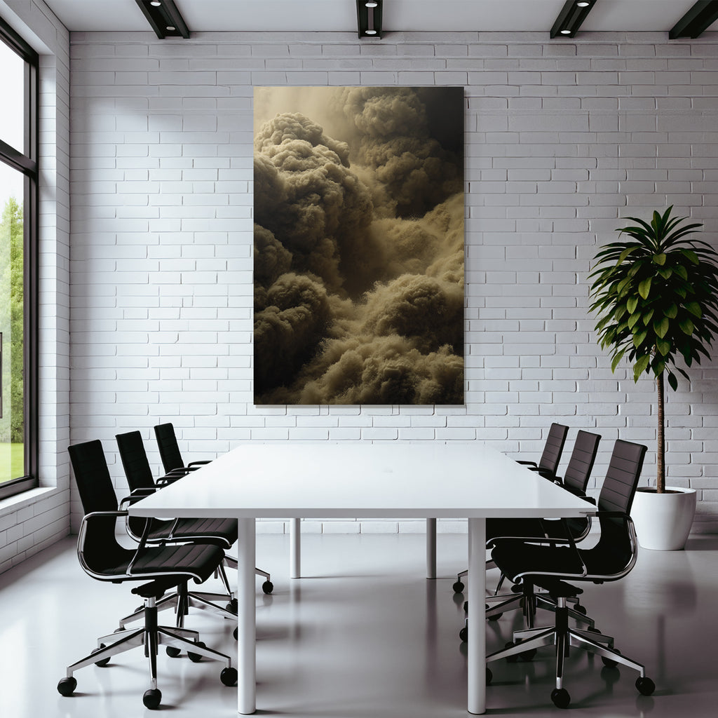 Staubwolke Mit Turbulenter Bewegung