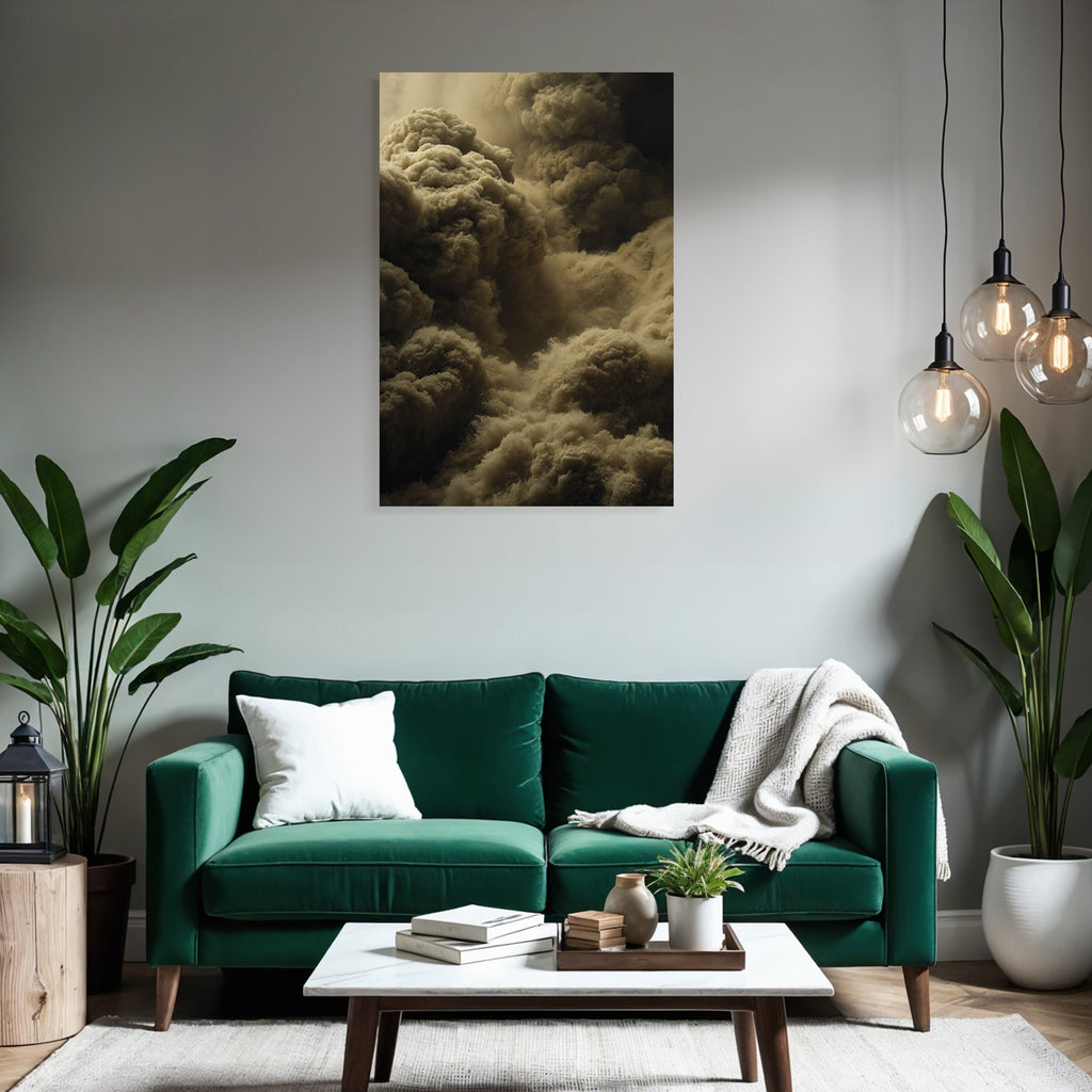 Staubwolke Mit Turbulenter Bewegung