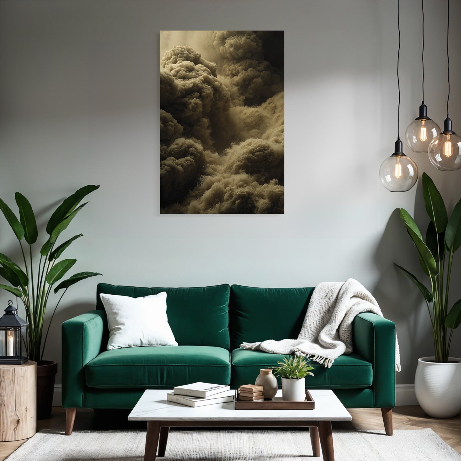 Staubwolke Mit Turbulenter Bewegung