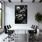 Surreales Mondlicht Und Mikroorganismenlandschaft