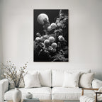 Surreales Mondlicht Und Mikroorganismenlandschaft