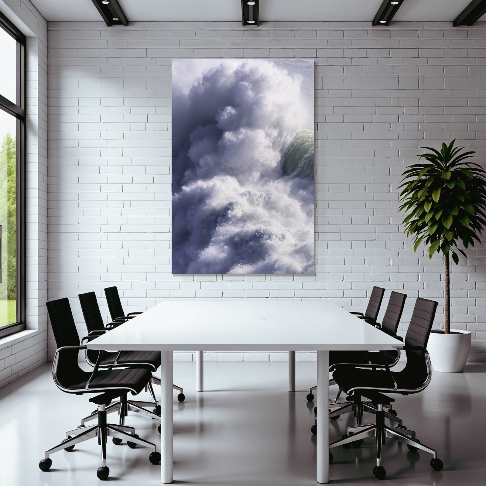 Turbulente Ozeanwellen
