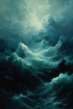 Turbulentes Meer Mit Schiff Und Sturmwolken | Nahaufnahmen | Natur