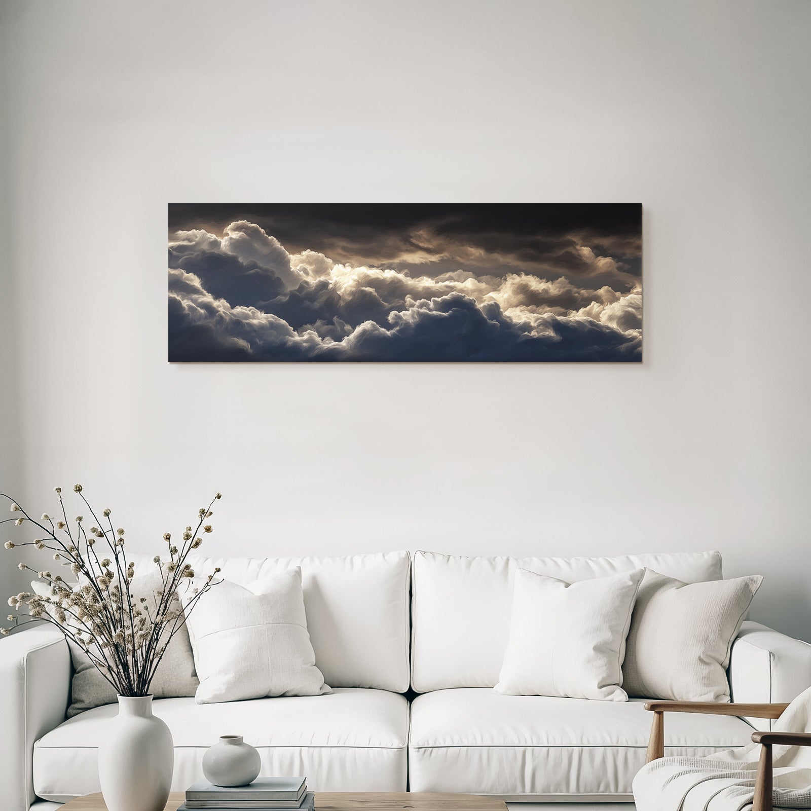 Dramatische Wolkensicht Mit Sonnenstrahlen