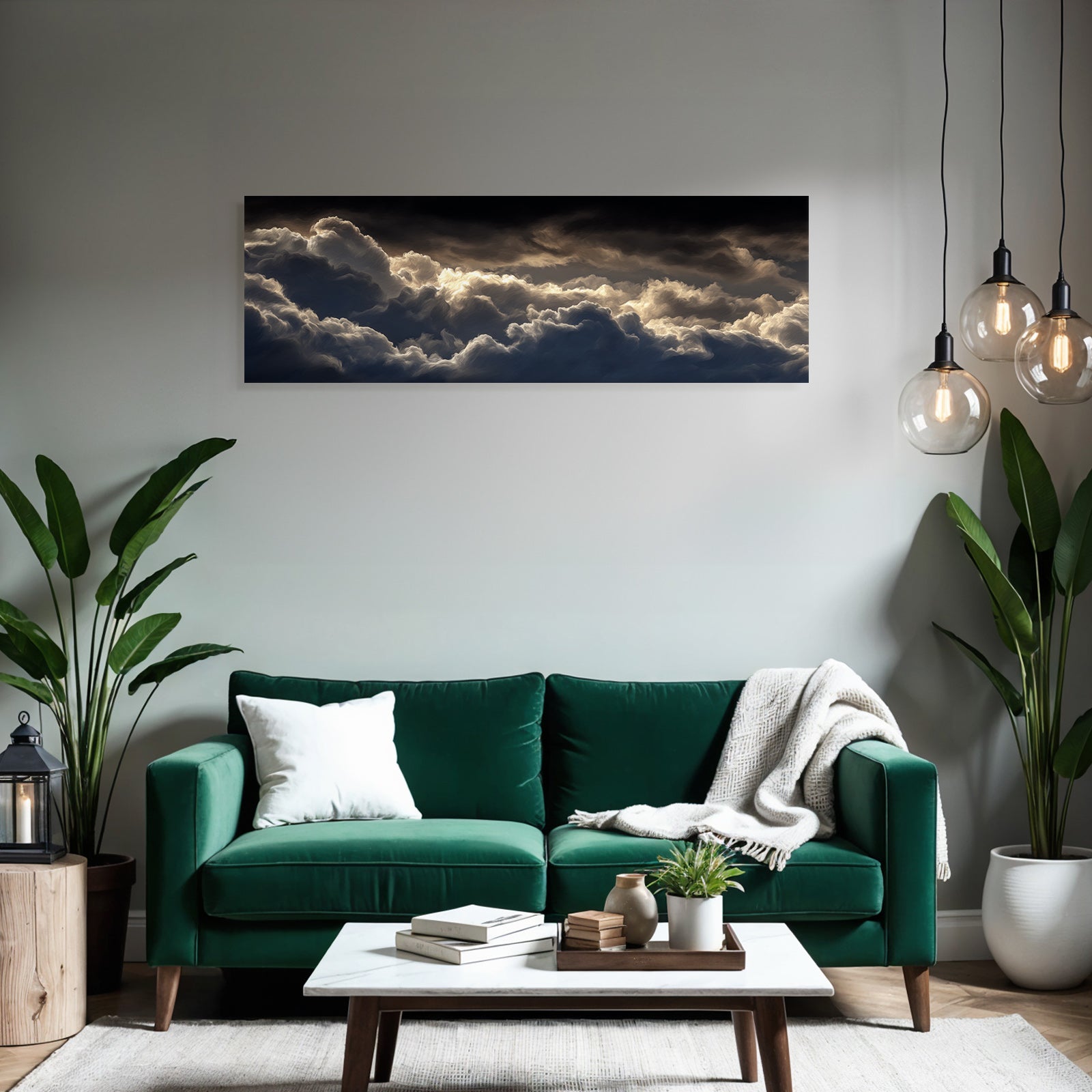 Dramatische Wolkensicht Mit Sonnenstrahlen