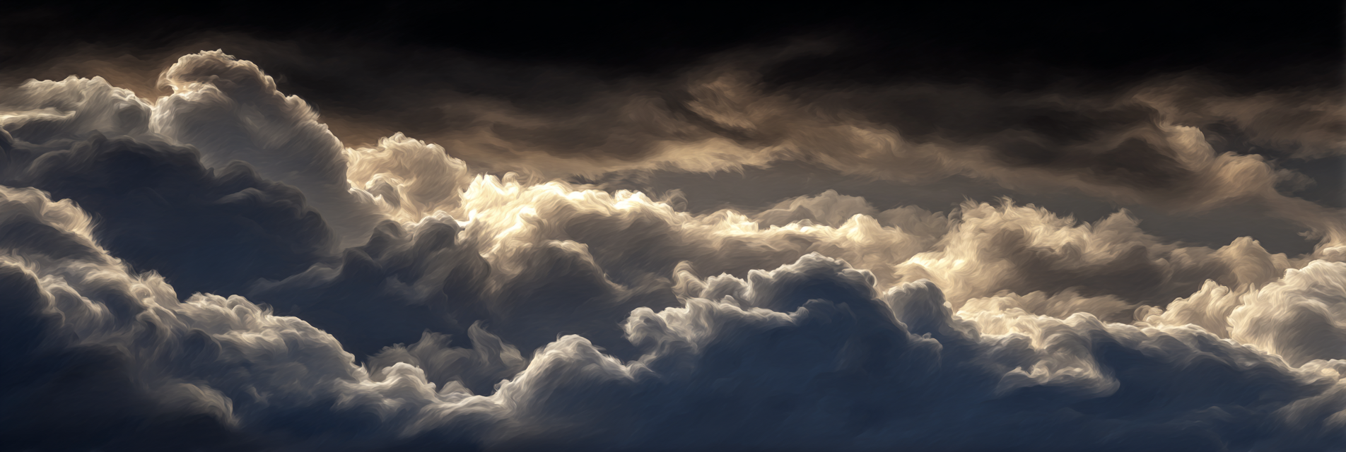 Dramatische Wolkensicht Mit Sonnenstrahlen | Nahaufnahmen | Natur