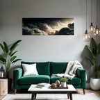 Fluffige Beleuchtete Wolkenlandschaft