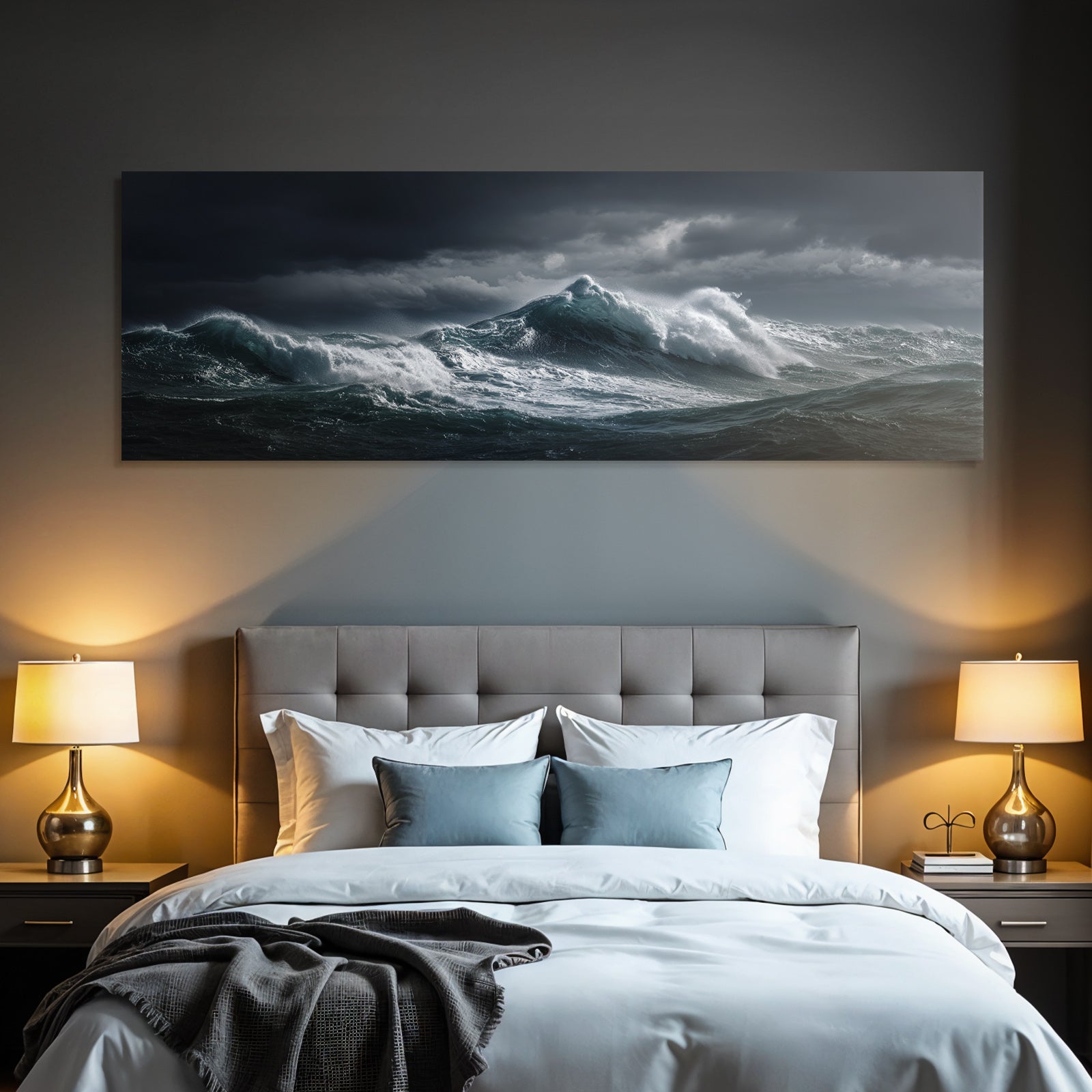 Sturmmeer Mit Tosenden Wellen