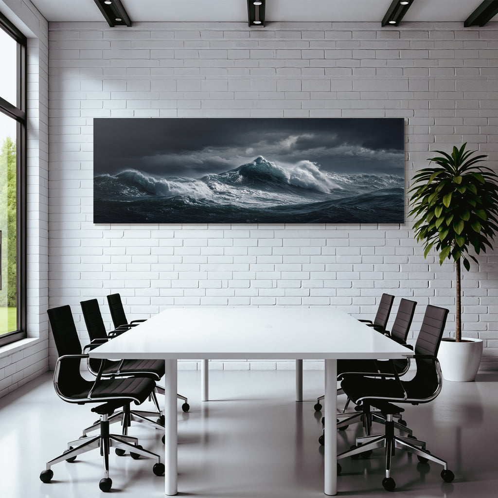 Sturmmeer Mit Tosenden Wellen