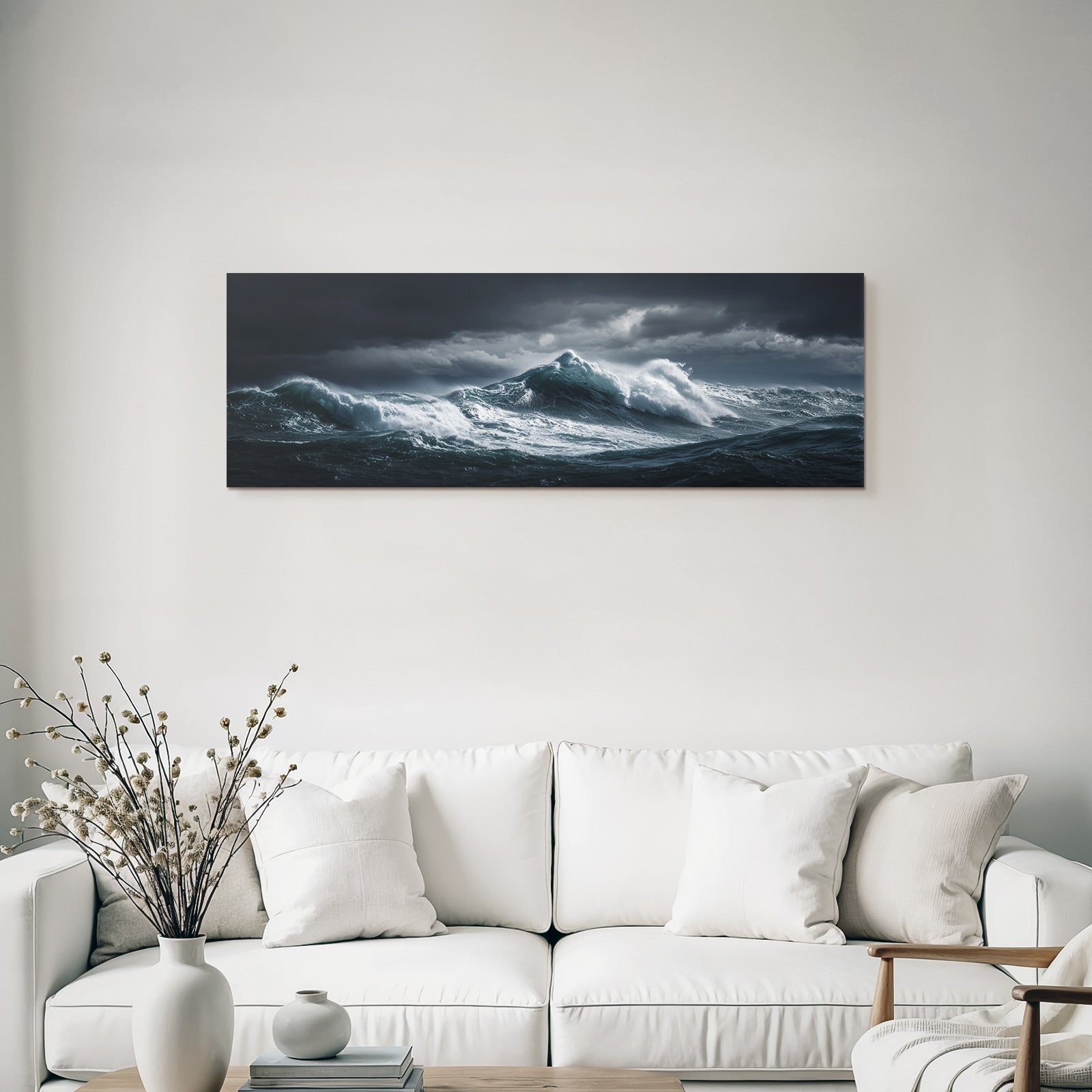 Sturmmeer Mit Tosenden Wellen