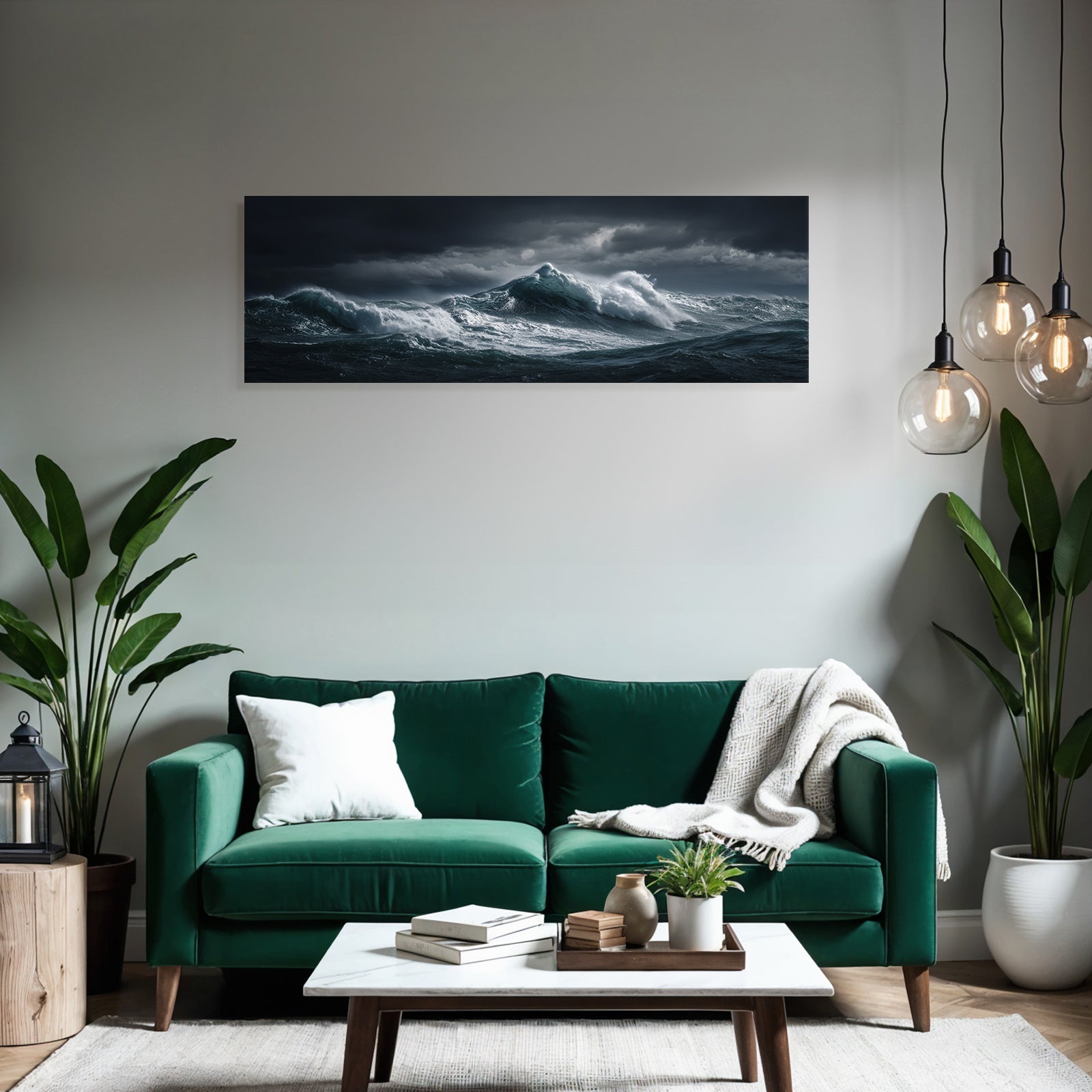 Sturmmeer Mit Tosenden Wellen