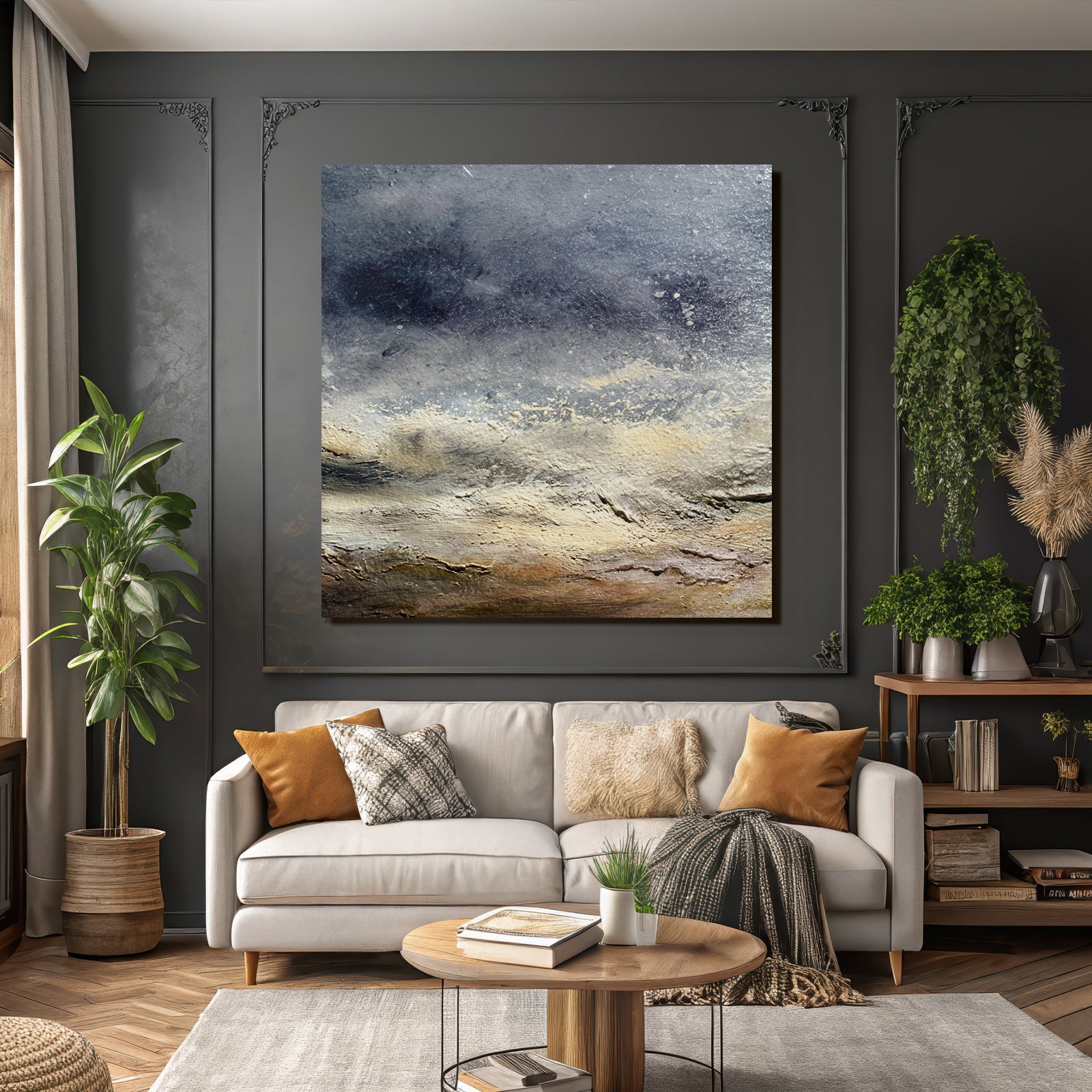 Abstrakte Textur Einer Wolkigen Landschaft