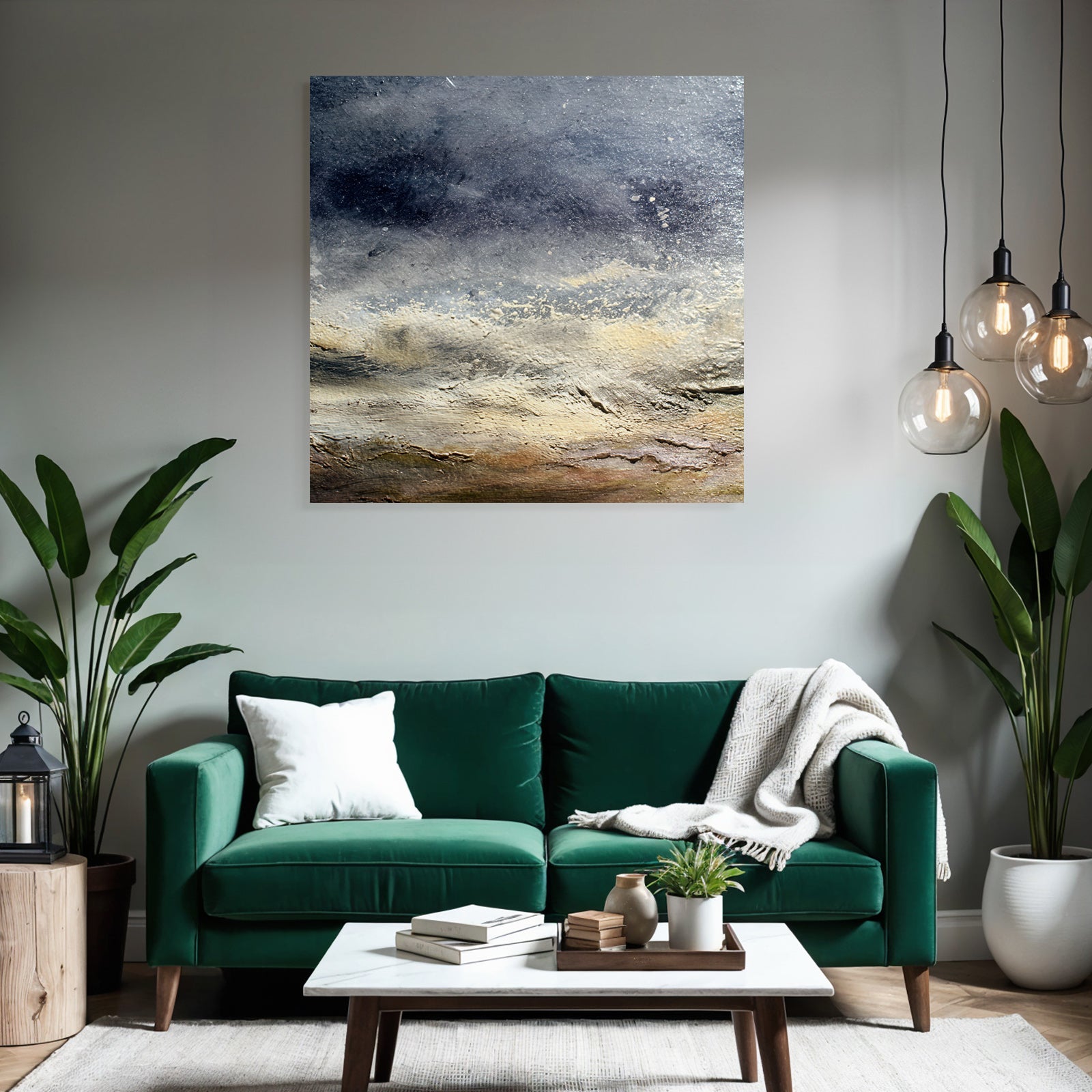 Abstrakte Textur Einer Wolkigen Landschaft