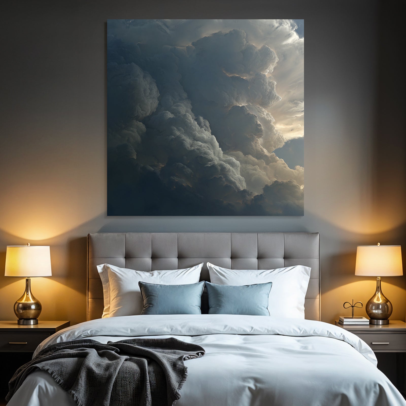 Dramatischer Himmel Mit Wogenden Wolken
