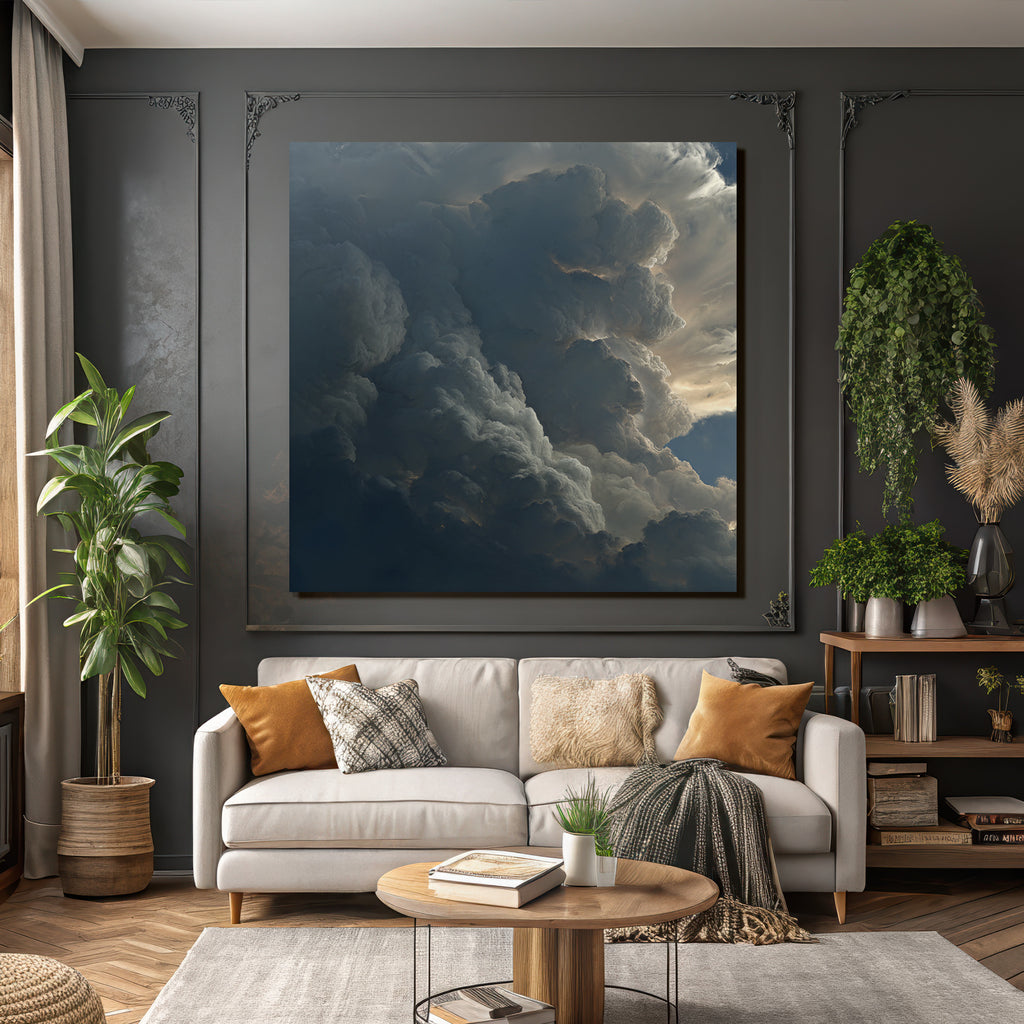 Dramatischer Himmel Mit Wogenden Wolken