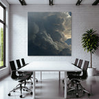 Dramatischer Himmel Mit Wogenden Wolken