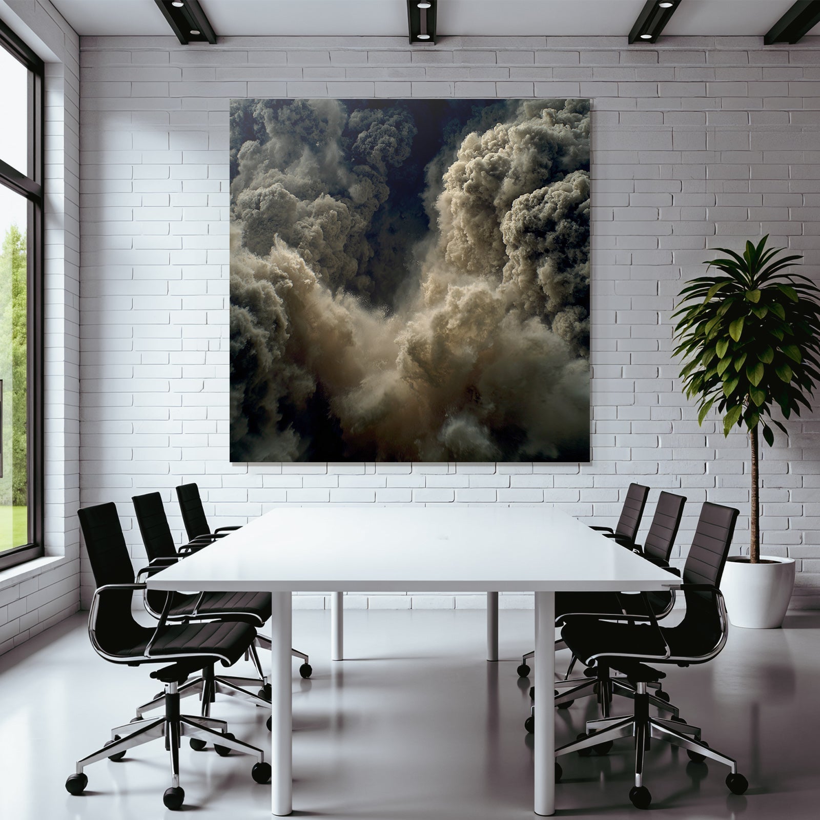Wirbelnde Staubwolken