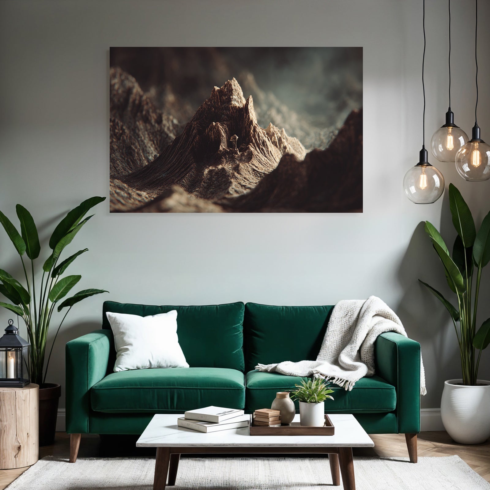 Surreale Felslandschaft Mit Spiel Von Licht Und Schatten