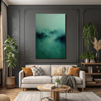 Mystische Nebelhafte Landschaft