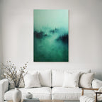 Mystische Nebelhafte Landschaft