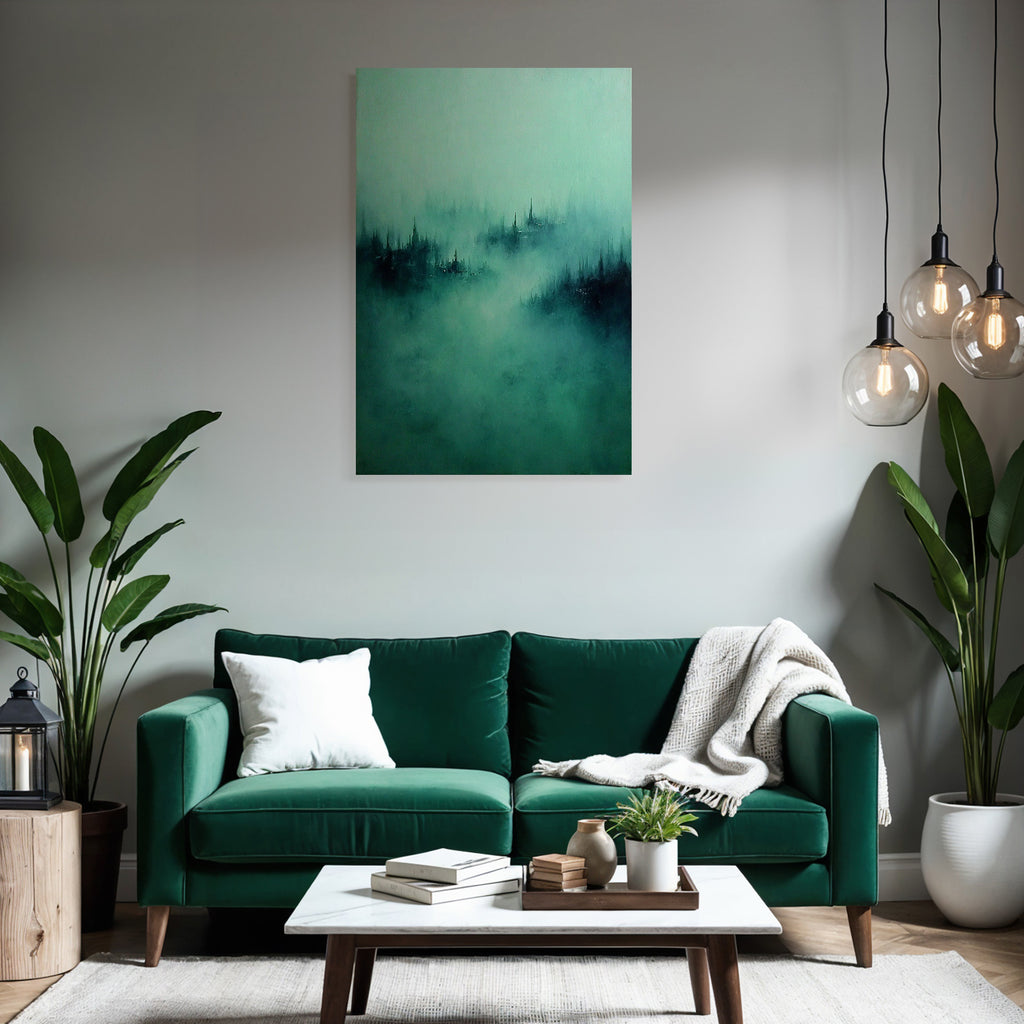Mystische Nebelhafte Landschaft