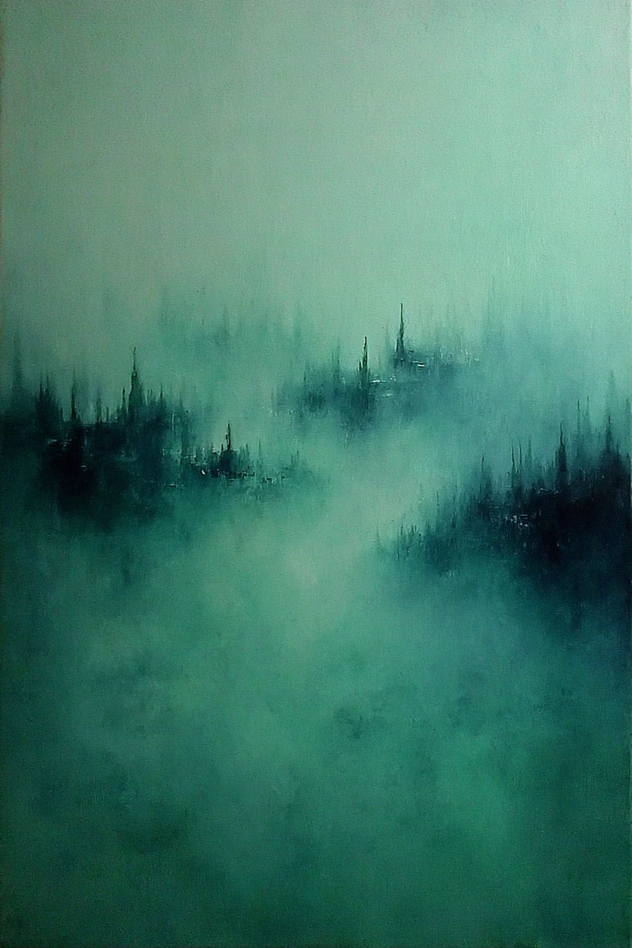 Mystische Nebelhafte Landschaft | Nebel und Wetter | Natur