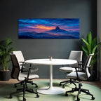 Dramatische Berglandschaft Am Sonnenuntergang