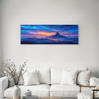 Dramatische Berglandschaft Am Sonnenuntergang