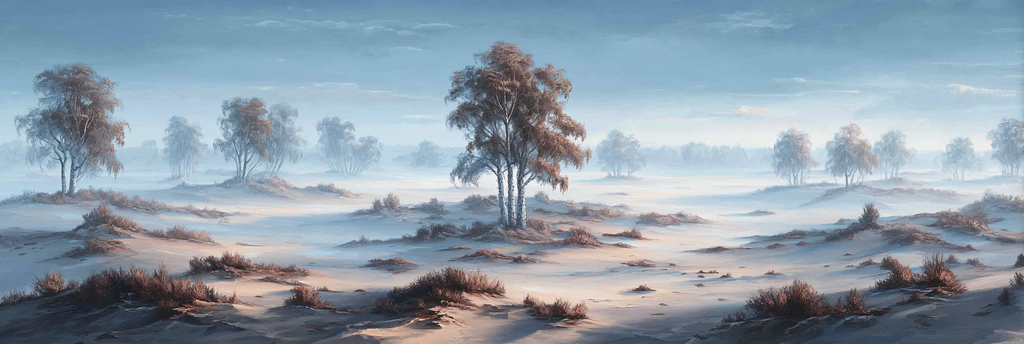 Nebelige Waldlandschaft Mit Verschwommenen Bäumen | Nebel und Wetter | Natur