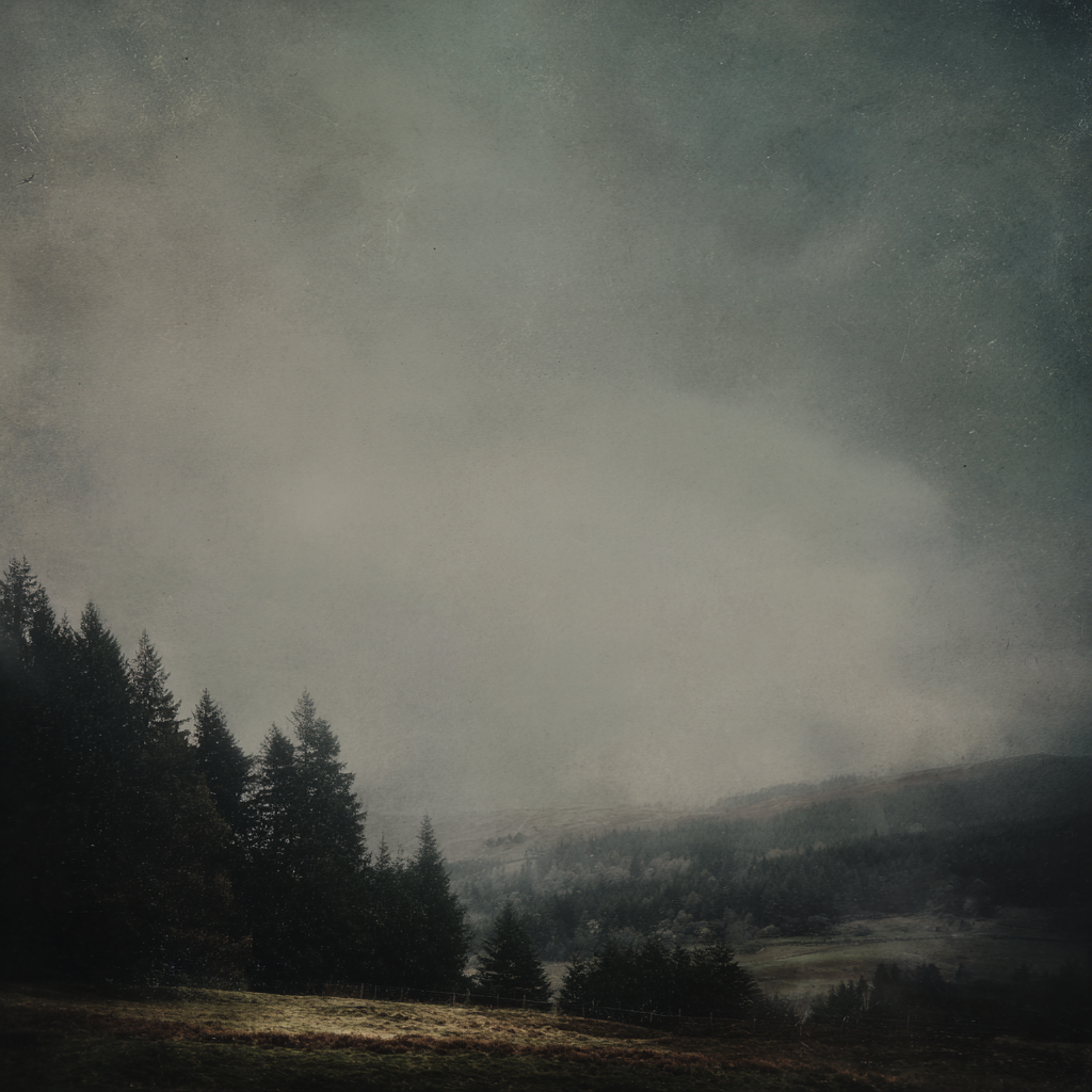 Dunstiger Nadelwald Im Dichten Nebel | Nebel und Wetter | Natur