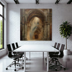 Mystische Gotische Kathedrale Innenraum