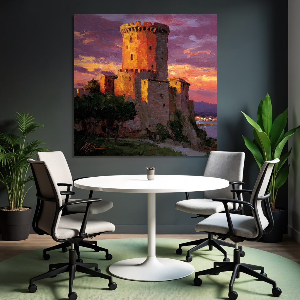 Schloss Bei Sonnenuntergang