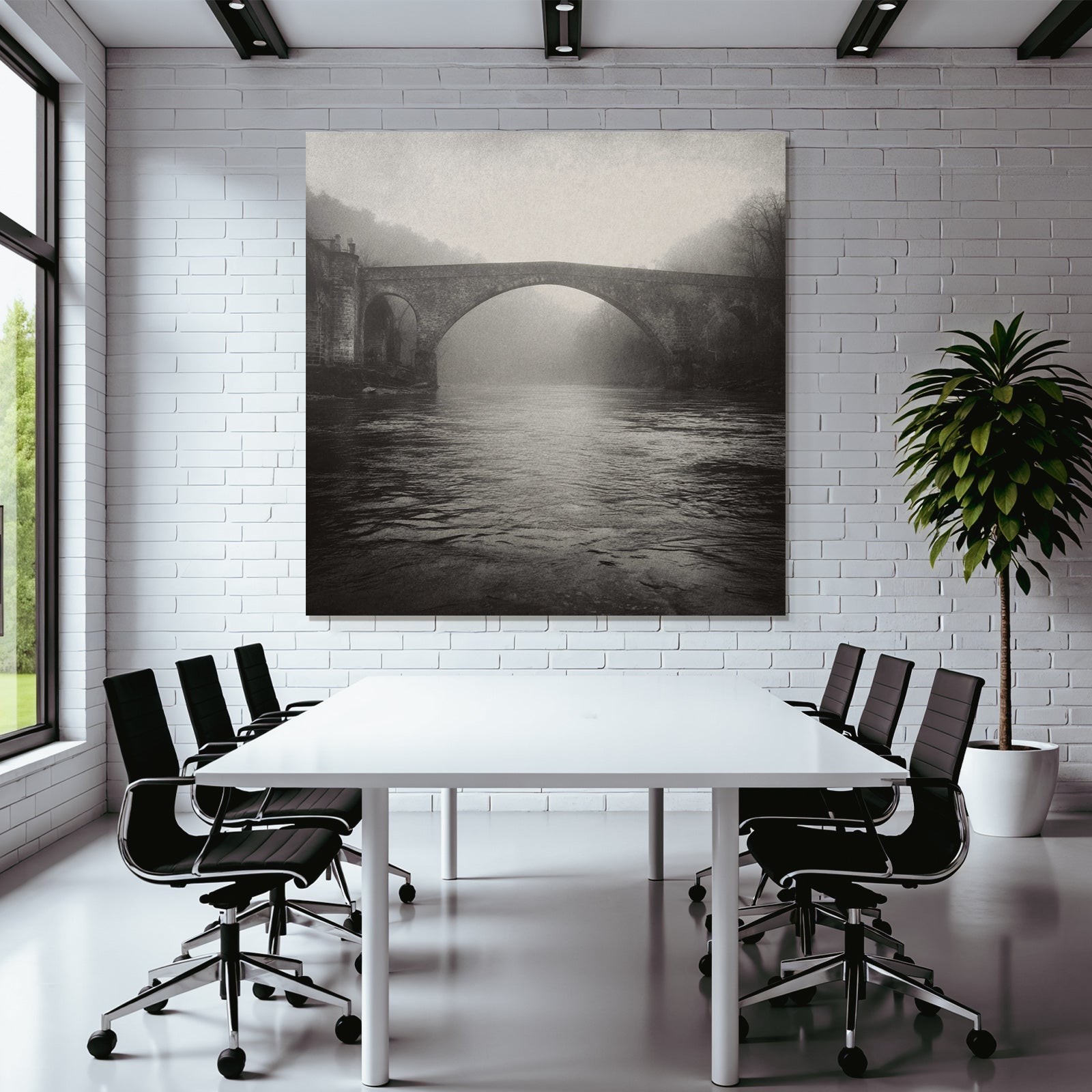 Steinerne Brücke Im Nebel