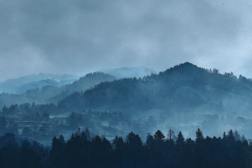 Beruhigende Nebelige Hügellandschaft | Nebel und Wetter | Natur