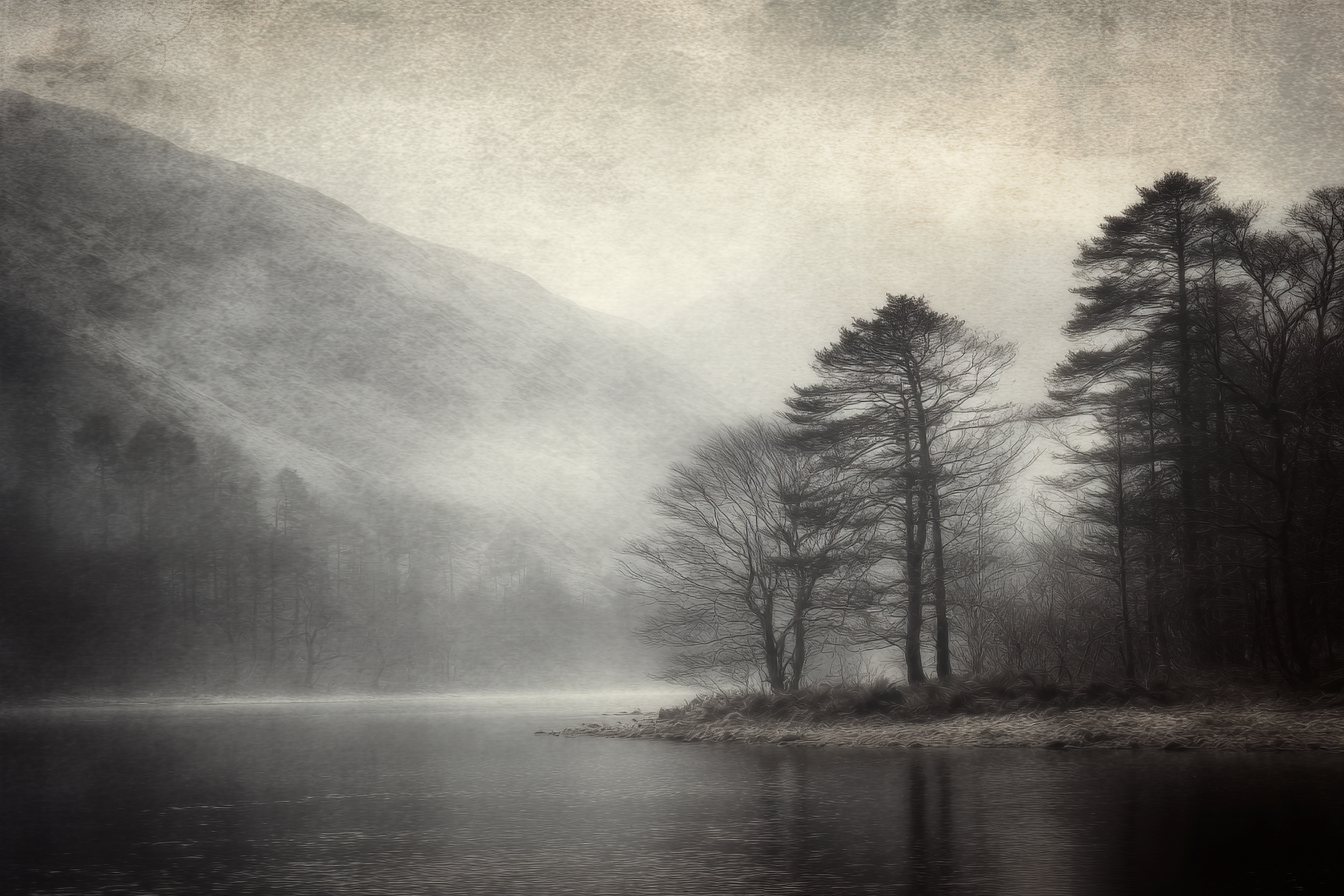 Morgendlicher Nebel Am Waldsee | Nebel und Wetter | Natur