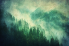 Nebliger Mystischer Wald Im Morgennebel | Nebel und Wetter | Natur